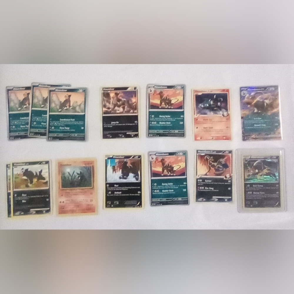 ✨Houndour Evolution Pokemon Card Bundle✨